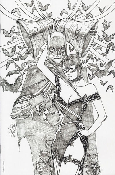 Cover for Batman (DC, 2016 series) #50 [Forbidden Planet / Jetpack Comics Jim Balent Pencils-Only Cover]