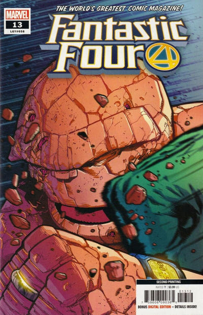 Cover for Fantastic Four (Marvel, 2018 series) #13 (658) [Second Printing - Sean Izaakse]