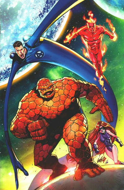 Cover for Fantastic Four (Marvel, 2018 series) #1 [Newbury Comics Exclusive - Rob Liefeld]