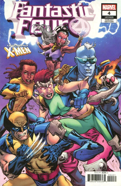 Cover for Fantastic Four (Marvel, 2018 series) #4 [Tom Raney 'Uncanny X-Men' Cover]