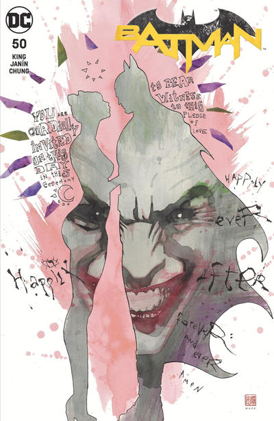 Cover for Batman (DC, 2016 series) #50 [Surprise Comics David Mack "With Text" Cover]