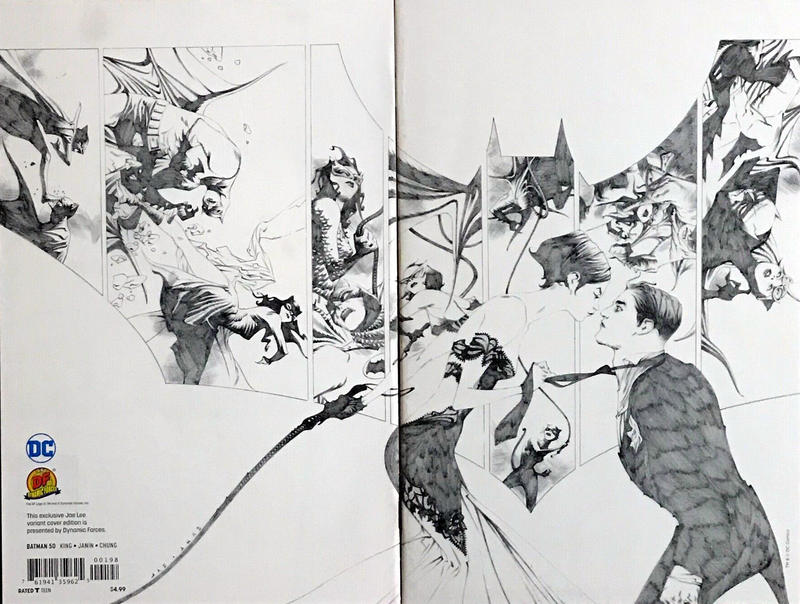 Cover for Batman (DC, 2016 series) #50 [Dynamic Forces Jae Lee Wraparound Sketch Virgin Cover]