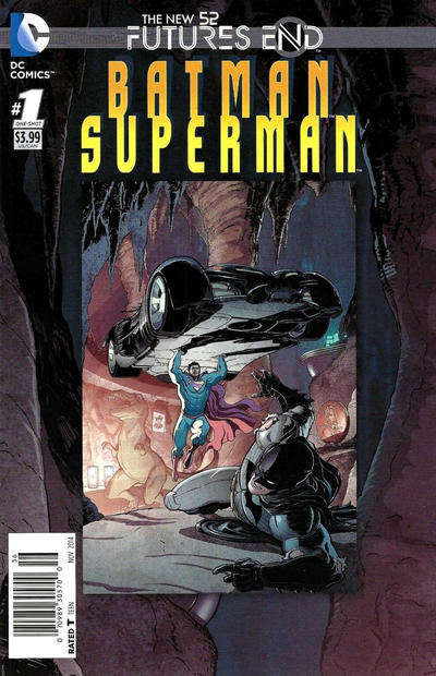 Cover for Batman / Superman: Futures End (DC, 2014 series) #1 [Newsstand]