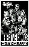 Cover for Detective Comics (DC, 2011 series) #1000 [Forbidden Planet 40th Anniversary Exclusive Brian Bolland Black and White Cover]