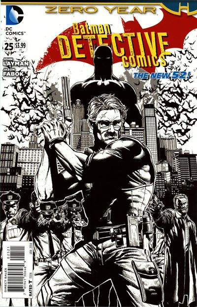 Cover for Detective Comics (DC, 2011 series) #25 [Jason Fabok Black & White Cover]
