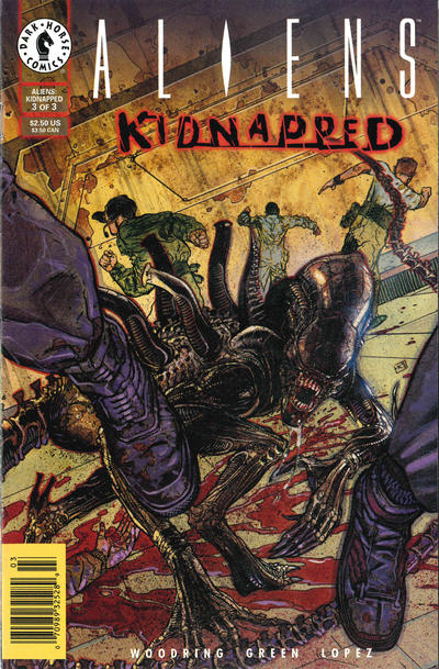 Cover for Aliens: Kidnapped (Dark Horse, 1997 series) #3 [Newsstand]
