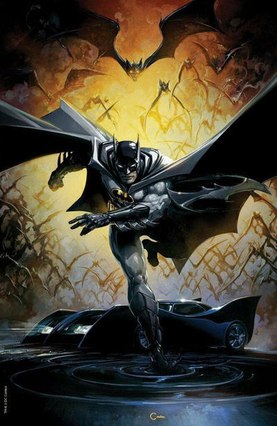 Cover for Detective Comics (DC, 2011 series) #1000 [Exclusive Clayton Crain Virgin Variant Cover]