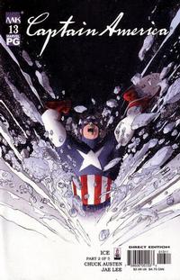 Cover for Captain America (Marvel, 2002 series) #13 [Direct Edition]