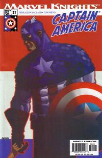 Cover Thumbnail for Captain America (Marvel, 2002 series) #21 [Direct Edition]