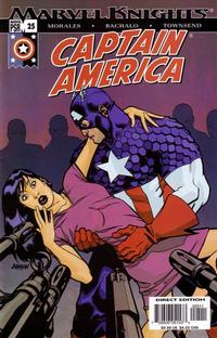 Cover for Captain America (Marvel, 2002 series) #25 [Direct Edition]