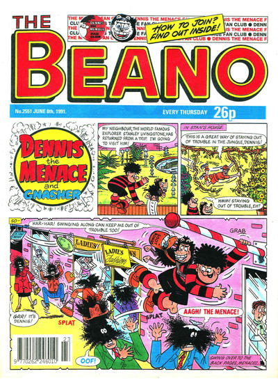Cover for The Beano (D.C. Thomson, 1950 series) #2551