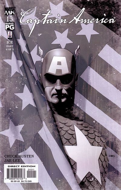 Cover for Captain America (Marvel, 2002 series) #15 [Direct Edition]
