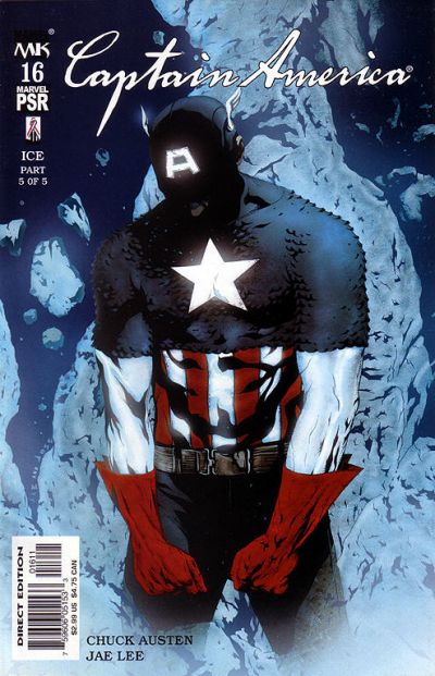 Cover for Captain America (Marvel, 2002 series) #16 [Direct Edition]