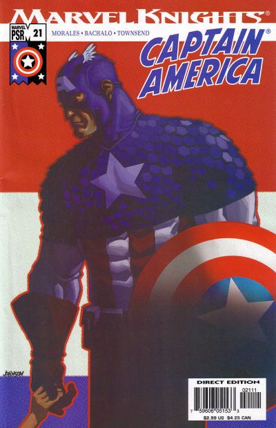 Cover for Captain America (Marvel, 2002 series) #21 [Direct Edition]