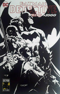 Cover Thumbnail for Detective Comics (DC, 2011 series) #1000 [Newbury Comics Exclusive Patrick Gleason Black and White Cover]