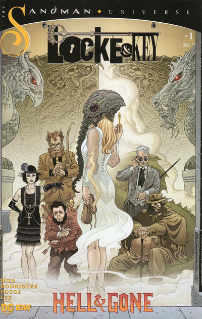 Cover for Locke & Key / The Sandman: Hell & Gone (IDW, 2021 series) #1 [Scorpion Comics Exclusive Cover - Peach Momoko]
