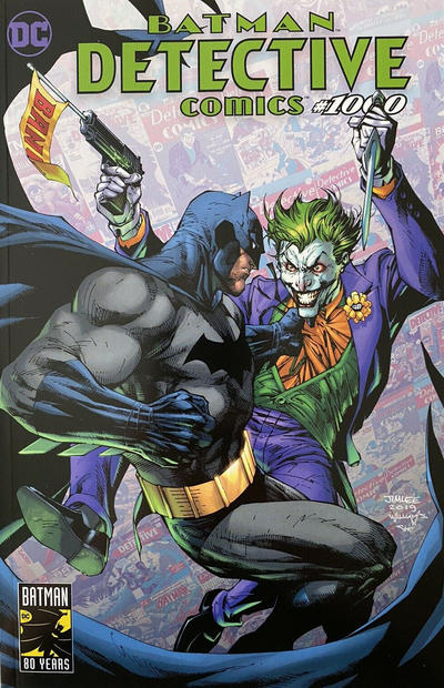 Cover for Detective Comics (DC, 2011 series) #1000 [Torpedo Comics Exclusive Jim Lee & Scott Williams Batman and Joker Variant Color Cover]