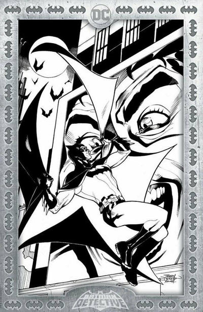 Cover for Detective Comics (DC, 2011 series) #1027 [Torpedo Comics Terry & Rachel Dodson Black and White Variant Cover]