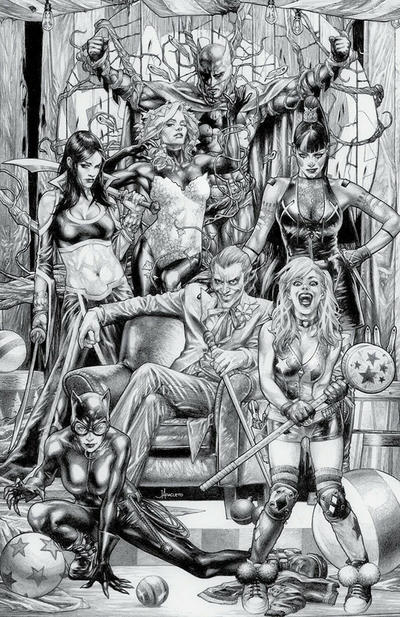 Cover for Detective Comics (DC, 2011 series) #1027 [Unknown Comics Jay Anacleto Black and White Variant Cover]