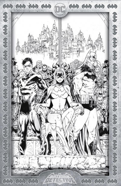 Cover for Detective Comics (DC, 2011 series) #1027 [Torpedo Comics Tony S. Daniel Black and White Variant Cover]