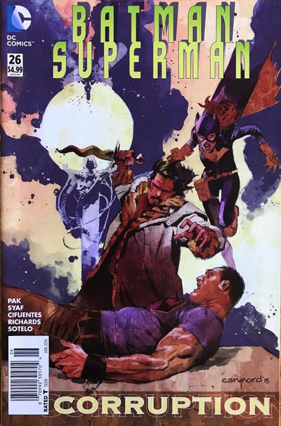 Cover for Batman / Superman (DC, 2013 series) #26 [Newsstand]