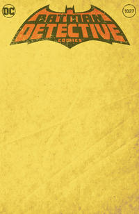 Cover Thumbnail for Detective Comics (DC, 2011 series) #1027 [Frankie's Comics Blank Yellow Cover]