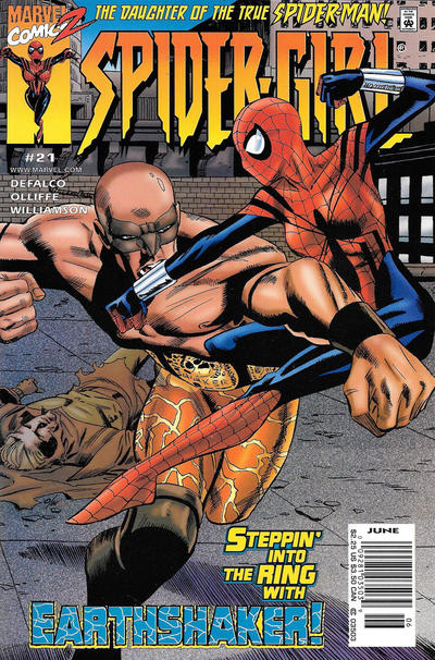 Cover for Spider-Girl (Marvel, 1998 series) #21 [Newsstand]