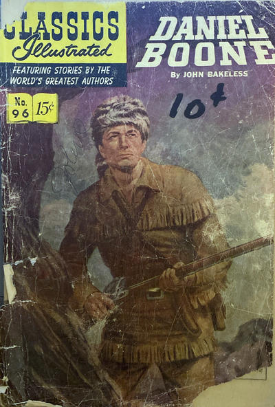 Cover for Classics Illustrated (Gilberton, 1947 series) #96 - Daniel Boone [HRN 158]