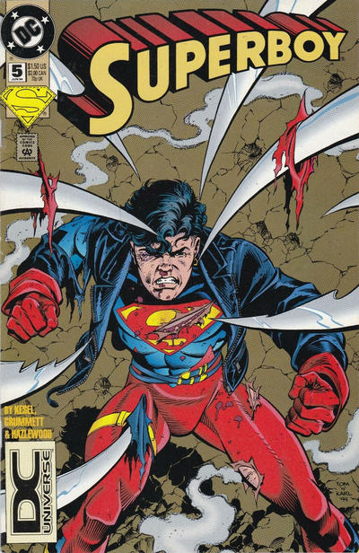 Cover for Superboy (DC, 1994 series) #5 [DC Universe Corner Box]