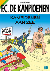 Cover for F.C. De Kampioenen (Standaard Uitgeverij, 1997 series) #21 - Kampioenen aan zee [Herdruk 2021]
