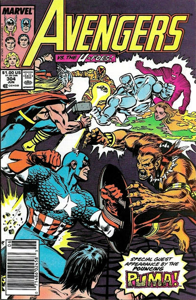 Cover for The Avengers (Marvel, 1963 series) #304 [Newsstand]