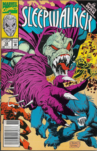 Cover for Sleepwalker (Marvel, 1991 series) #18 [Newsstand]