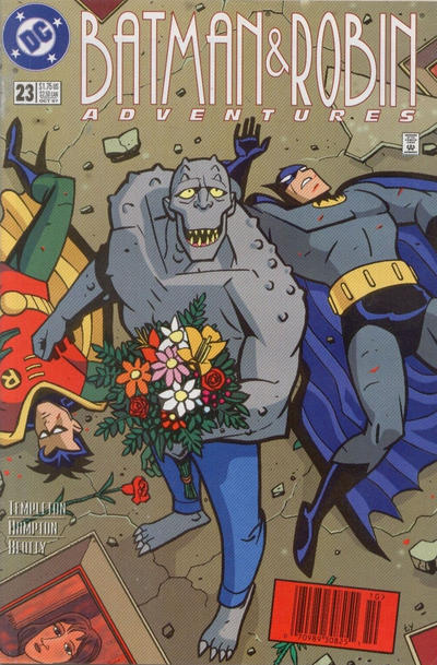 Cover for The Batman and Robin Adventures (DC, 1995 series) #23 [Newsstand]