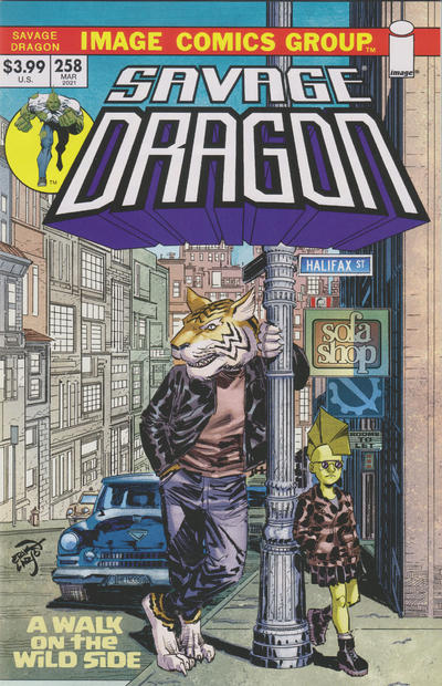 Cover for Savage Dragon (Image, 1993 series) #258 [70's Retro Variant]