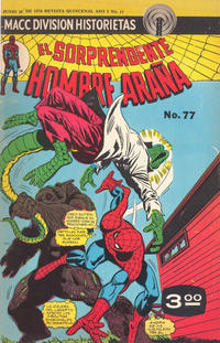 Cover Thumbnail for El Sorprendente Hombre Araña (Editorial OEPISA, 1974 series) #77