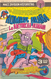 Cover Thumbnail for El Sorprendente Hombre Araña (Editorial OEPISA, 1974 series) #61