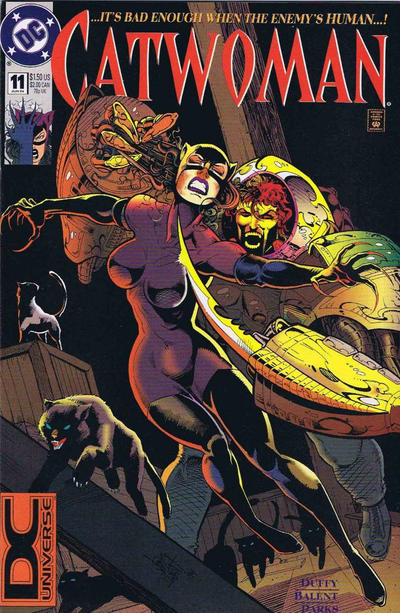 Cover for Catwoman (DC, 1993 series) #11 [DC Universe Corner Box]