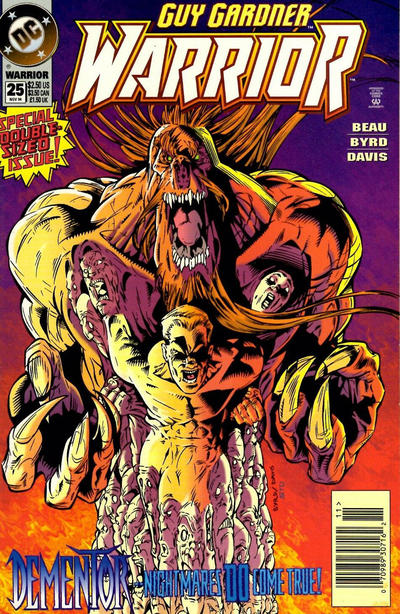 Cover for Guy Gardner: Warrior (DC, 1994 series) #25 [Newsstand]
