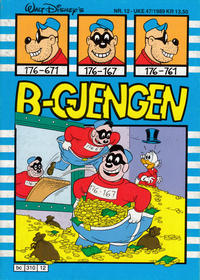 Cover Thumbnail for B-gjengen (Hjemmet / Egmont, 1985 series) #12/1989