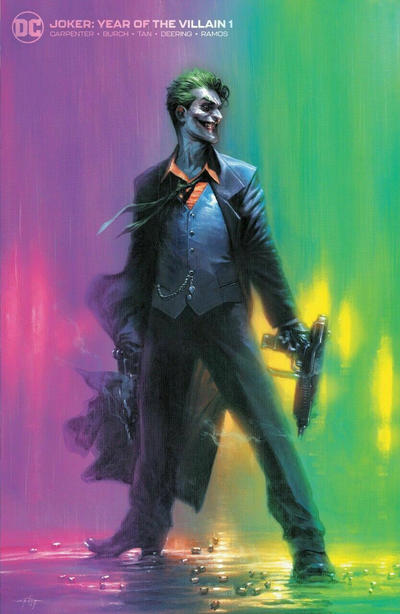 Cover for The Joker: Year of the Villain (DC, 2019 series) #1 [Bulletproof Comics Gabriele Dell’Otto Minimal Trade Dress Cover]