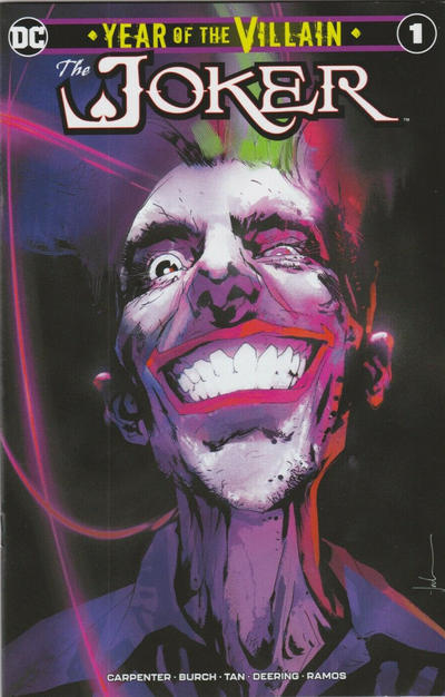 Cover for The Joker: Year of the Villain (DC, 2019 series) #1 [Forbidden Planet Jock Cover]