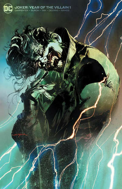 Cover for The Joker: Year of the Villain (DC, 2019 series) #1 [Bell, Book & Comic Stuart Sayger Minimal Trade Dress Cover]