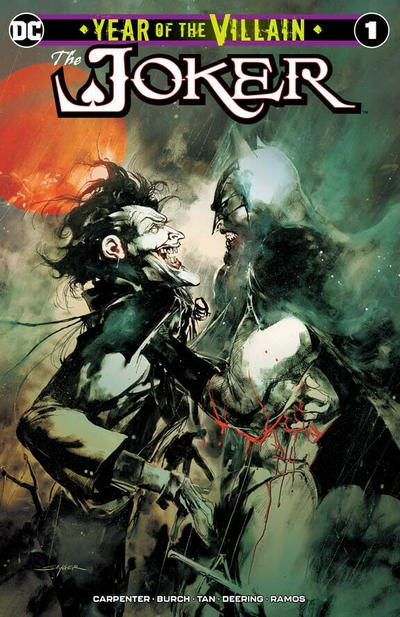 Cover for The Joker: Year of the Villain (DC, 2019 series) #1 [Bell, Book & Comic Stuart Sayger Cover]
