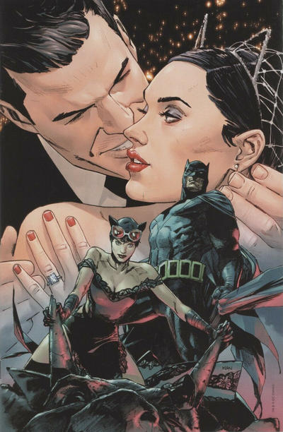 Cover for Batman (DC, 2016 series) #50 [Comic Sketch Art Clay Mann "Bruce and Selina" Virgin Cover]