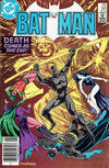 Cover for Batman (DC, 1940 series) #391 [Newsstand]