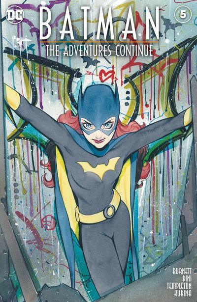 Cover for Batman: The Adventures Continue (DC, 2020 series) #5 [Frankie's Comics Peach Momoko Trade Dress Cover]
