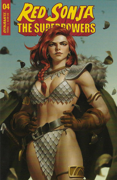 Cover for Red Sonja: The Superpowers (Dynamite Entertainment, 2021 series) #4 [Cover B Junggeun Yoon]