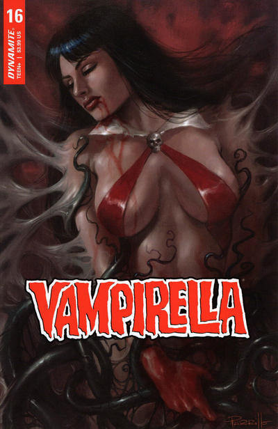 Cover for Vampirella (Dynamite Entertainment, 2019 series) #16 [Cover A Lucio Parrillo]