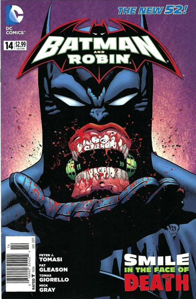 Cover for Batman and Robin (DC, 2011 series) #14 [Newsstand]