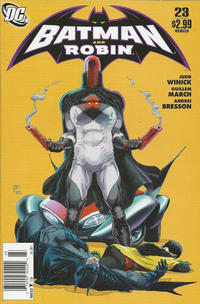 Cover for Batman and Robin (DC, 2009 series) #23 [Newsstand]
